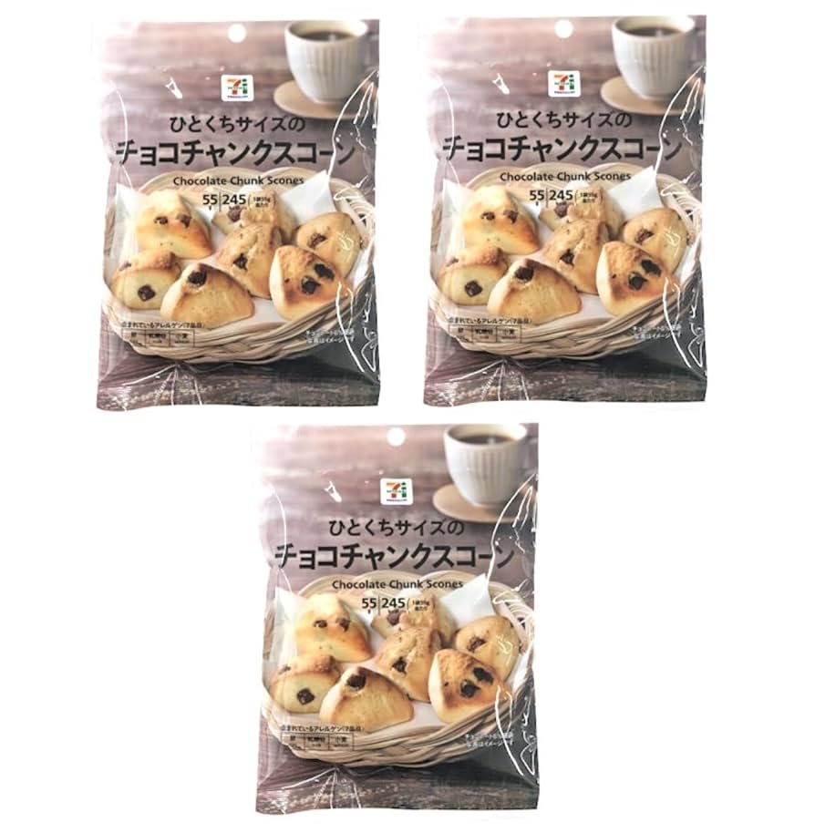 Amazon | セブンイレブン チョコチャンクスコーン 55g 3袋セット